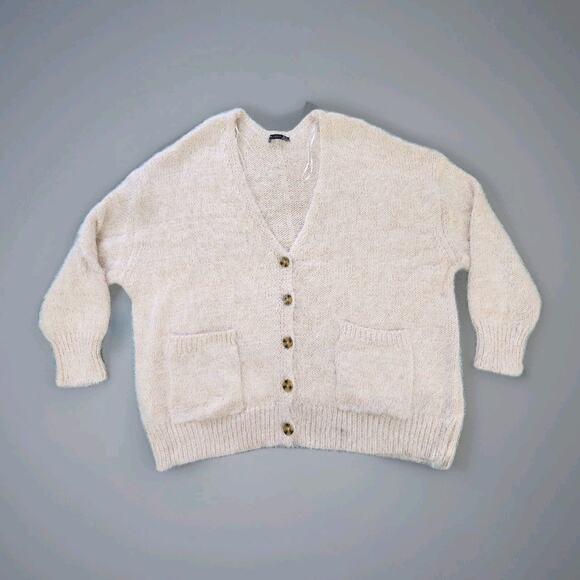Black Tape Pink Fuzzy Soft N Cozy Button Up Cardigan Sweater 2X - Picture 1 of 9